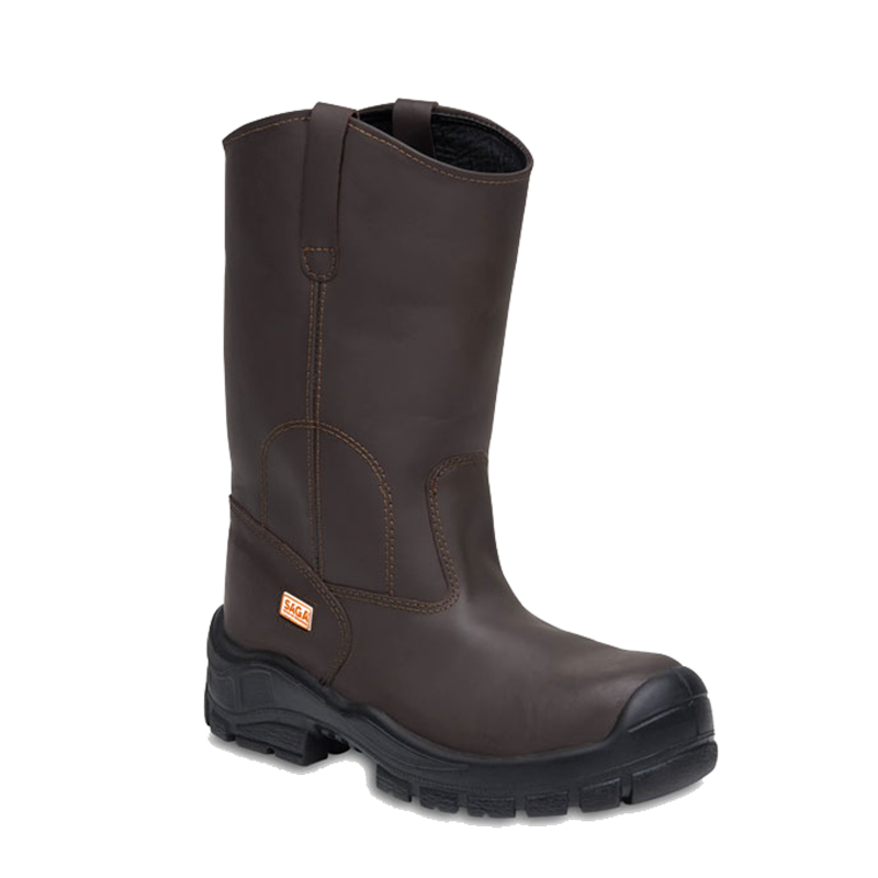 BOTA CUERO GRASO CAÑA 10" PUNT. COMP PU-PU REF: 3048 TALLA 38