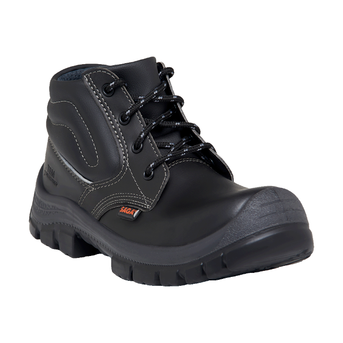 BOTA NEGRA SINTETICO PUNT. COMPOSITE SUELA PU-PU REF 2021E TALLA 34