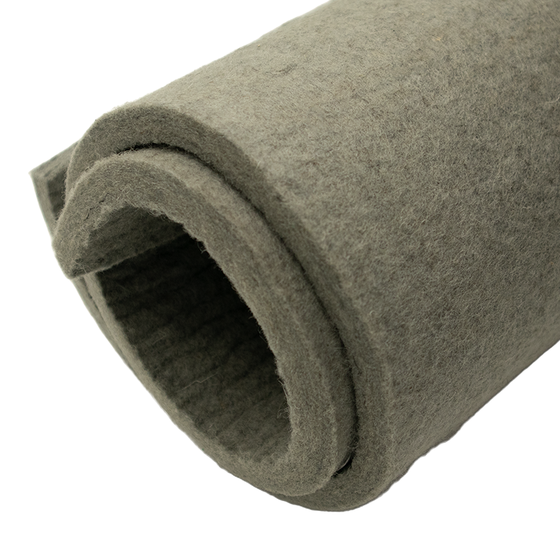 FIELTRO SEMIDURO GRIS DE 10 MM X 1 MT ANCHO ***