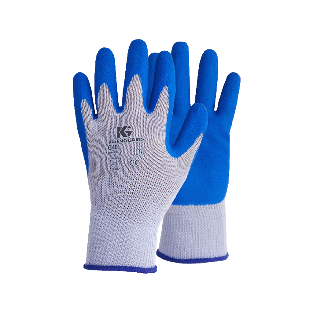 GUANTE KLEENGUARD G40 LATEX-FLEX AZUL TALLA 8 REF: 30225284/854747 "R.I."