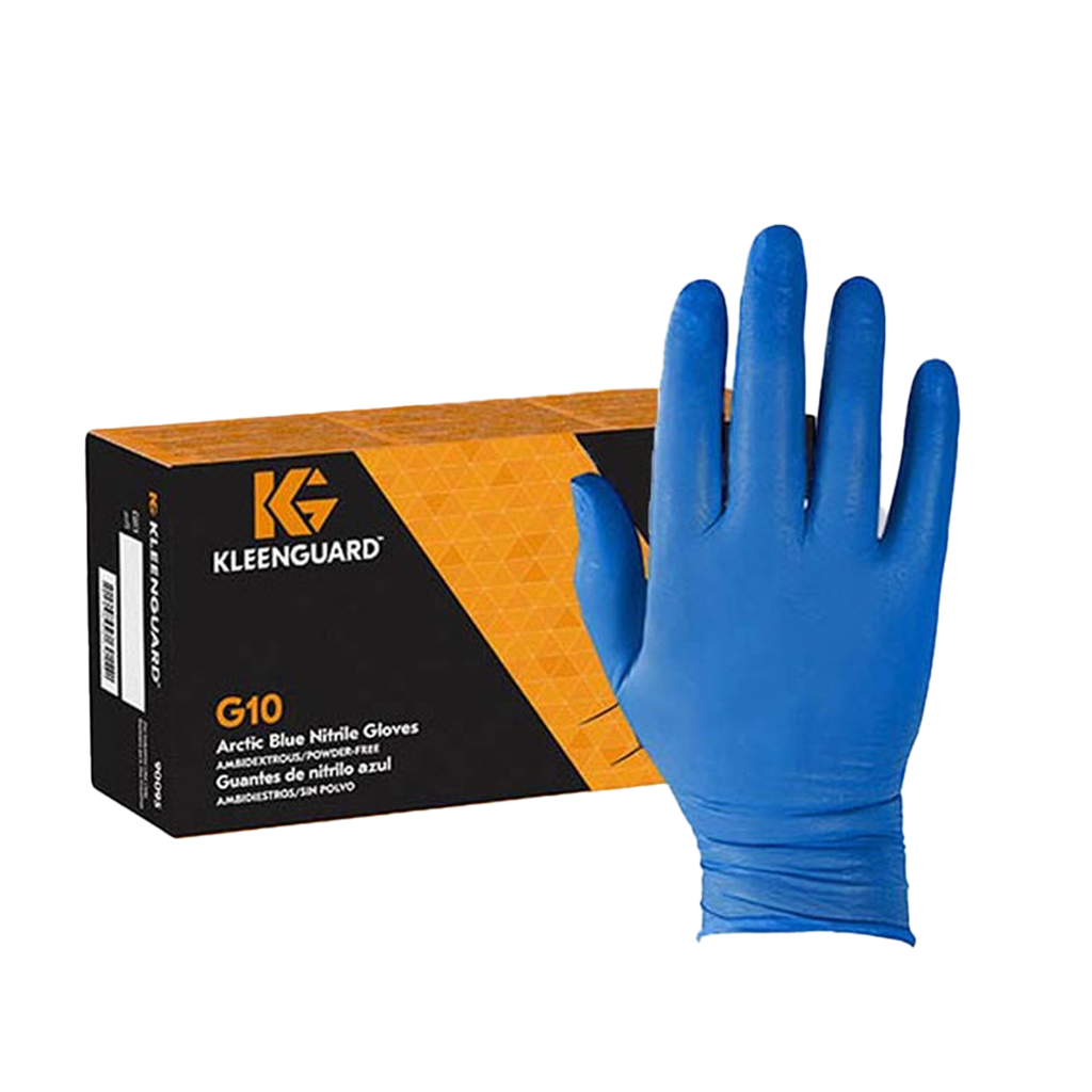 GUANTE KLEENGUARD G10 NITRILO AZUL (6MIL) TALLA L CAJA X 100 UND REF: 30193262/30241475