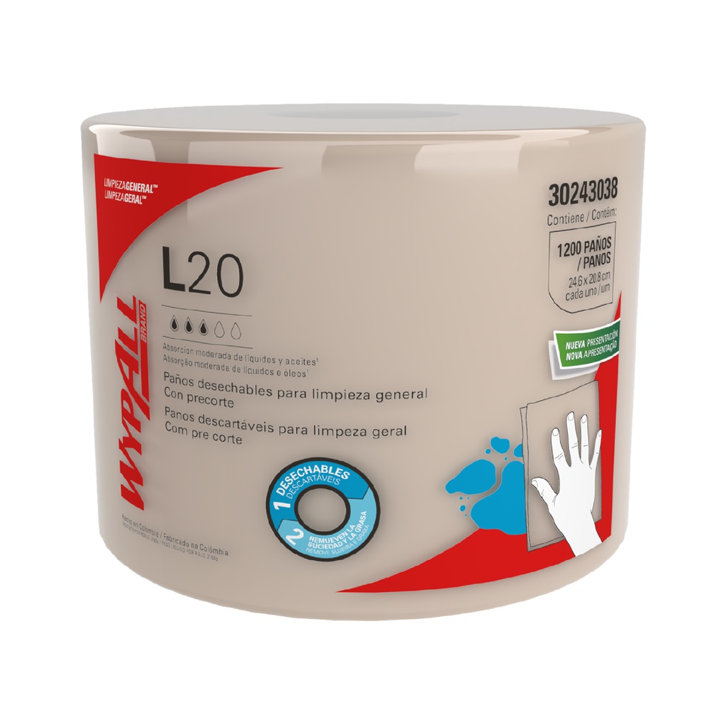 LIMPION PRECORTADO L - 20 AIRFLEX X 300 MT REF: 30210796/30221680