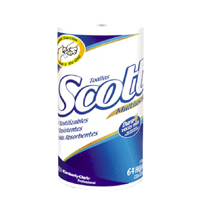 WYPALL SCOTT MULTIUSOS ROLLO X 64 PAÑOS (21CM X 22CM) REF: 30174614 / 30242858