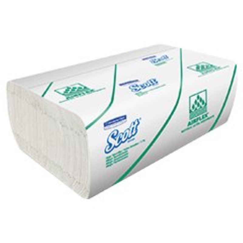 SERVILLETA SCOTT ESSENTIAL BLANCA MEGA DOBLADA EN Z X 200 UND (CAJA X 15 PAQUETES) (24.5CM x 16CM) REF: 30209703