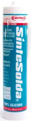 SILICONA SINTESOLDA TRANSPARENTE ANTIHONGOS X 290 GRAMOS REF. 1103001 "SE REEMPLAZA POR CODIGO 640216075 "