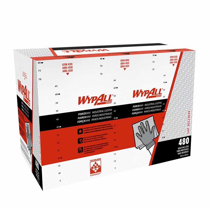 WYPALL FUERZAMAX CAJA X 480 PAÑOS (33.5CM X 34.5CM) REF: 30223639//30243089