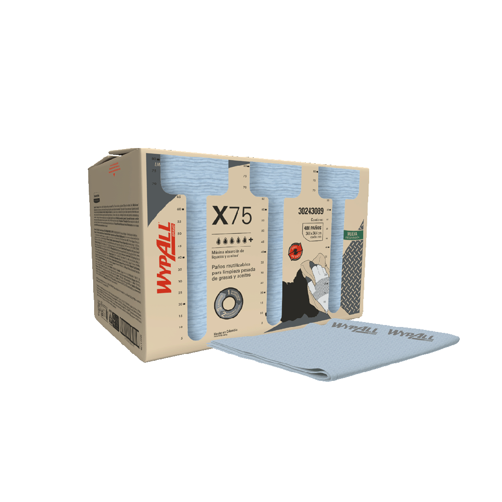 WYPALL FUERZAMAX CAJA X 480 PAÑOS (33.5CM X 34.5CM) REF: 30223639//30243089