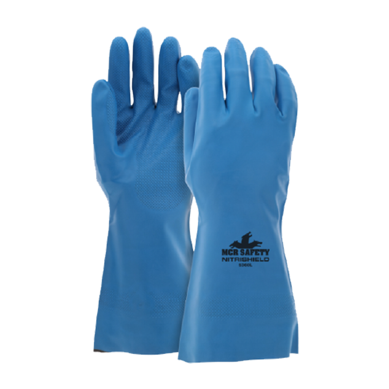 GUANTES DE NITRILO AZUL SIN FORRO 12 PULGADAS DE LARGO TALLA L REF: 5360 **E&E** "HASTA AGOTAR EXISTENCIA"