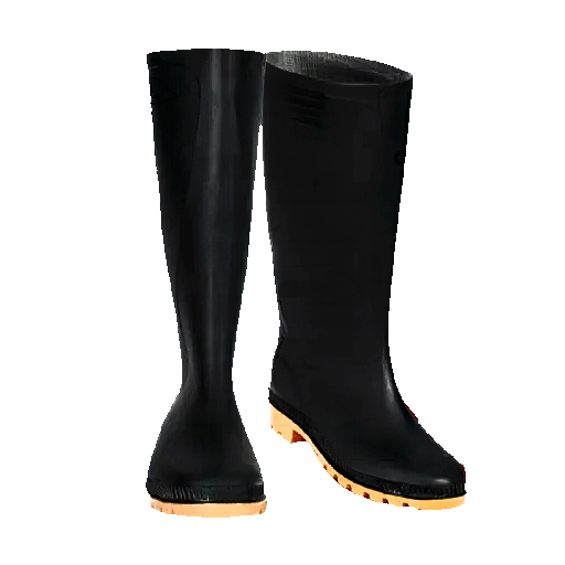 [176100114] BOTA EN PVC CAÑA NEGRA SUELA CREPE SIN PUNT. REF: ZAFRA 301 TALLA 39