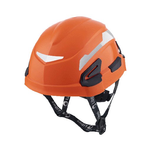 [380201162] CASCO ANDES S/V NARANJA + ARNES TEXTIL CREMALLERA + BARBUQUEJO DE 4 PUNTOS SIN MENTONERA REF 904845