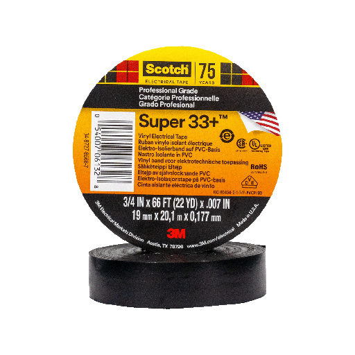 [073000100] CINTA VINILO SUPER 33 19 MM X 20 MT *C.E*