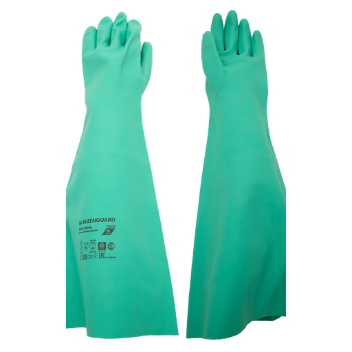 [158160102] GUANTE KLEENGUARD G80 NITRILO VERDE DE 18" (22MIL) TALLA 10 REF: 30212904/856301