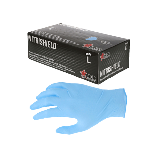 [310110190] GUANTE NITRILO AZUL SIN POLVO NITRISHIELD 8 MIL X 50 UNIDADES TALLA S REF: 6008S